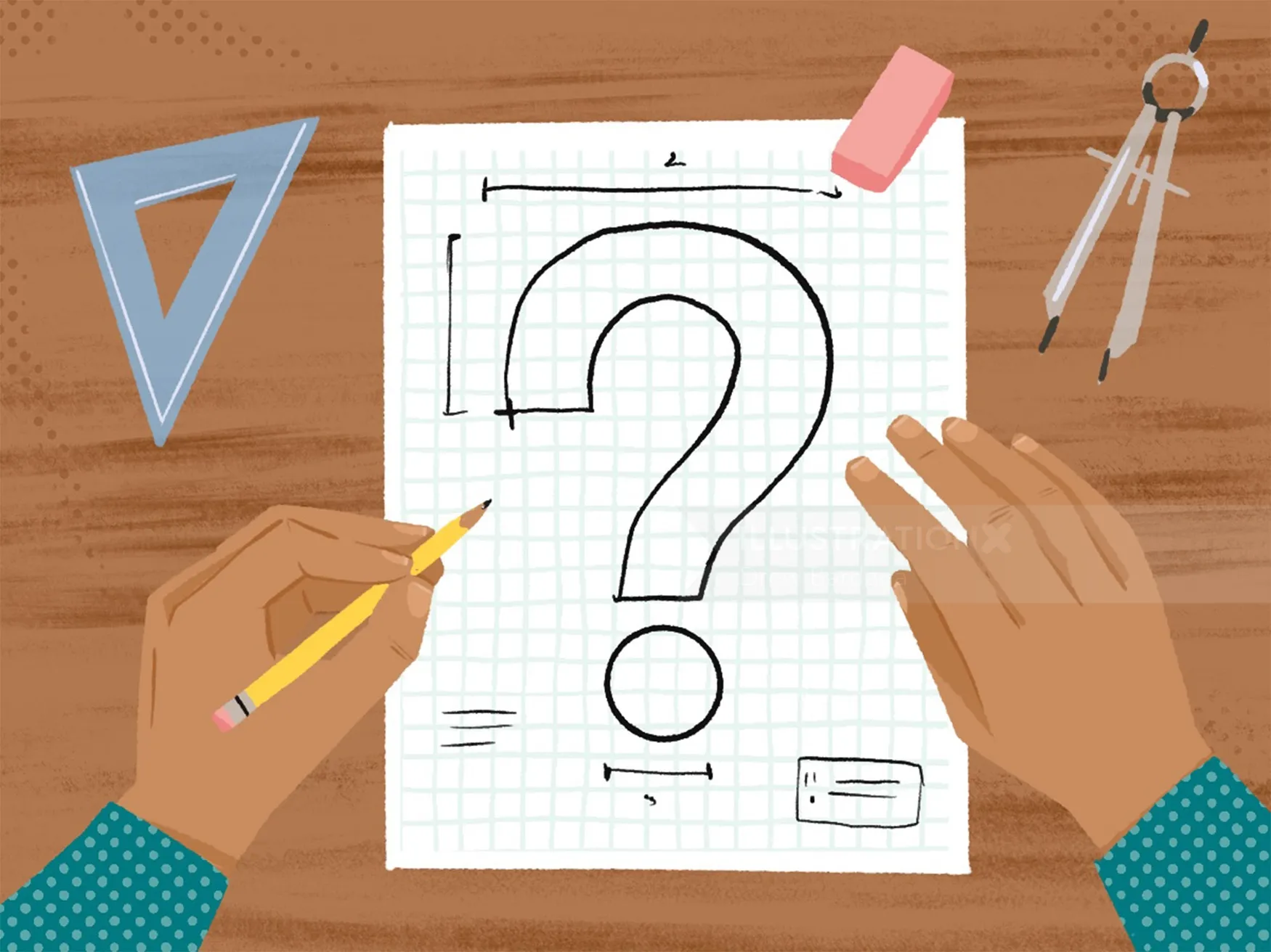 Lettering Desenhando a Pergunta Certa