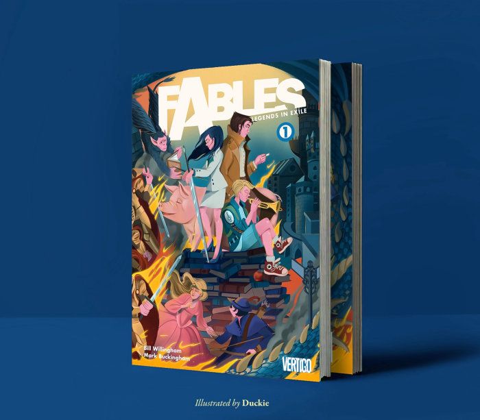 Fables 1 : Legends in Exile - Children's book illustration