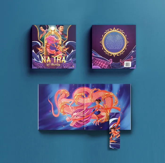 Na Tra storybook featuring dragon artwork and colorful cover design