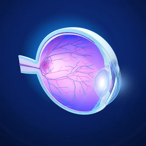 3D illustration of human eye anatomy by Eberhard Reimann