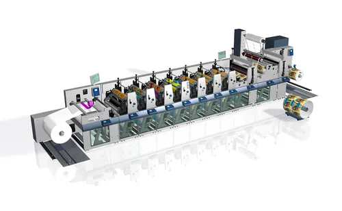 Flexographic printing machine for packaging by Eberhard Reimann
