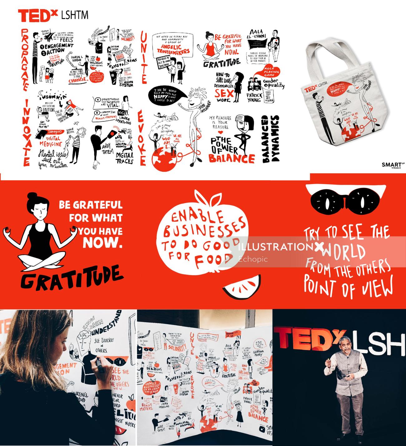 Gratidão Tedx Gráfica