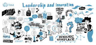 インフォグラフィック リーダーシップとイノベーション
