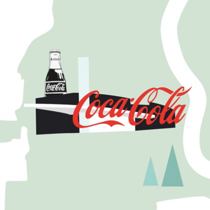 Illustration de nourriture et de boisson Cocacola