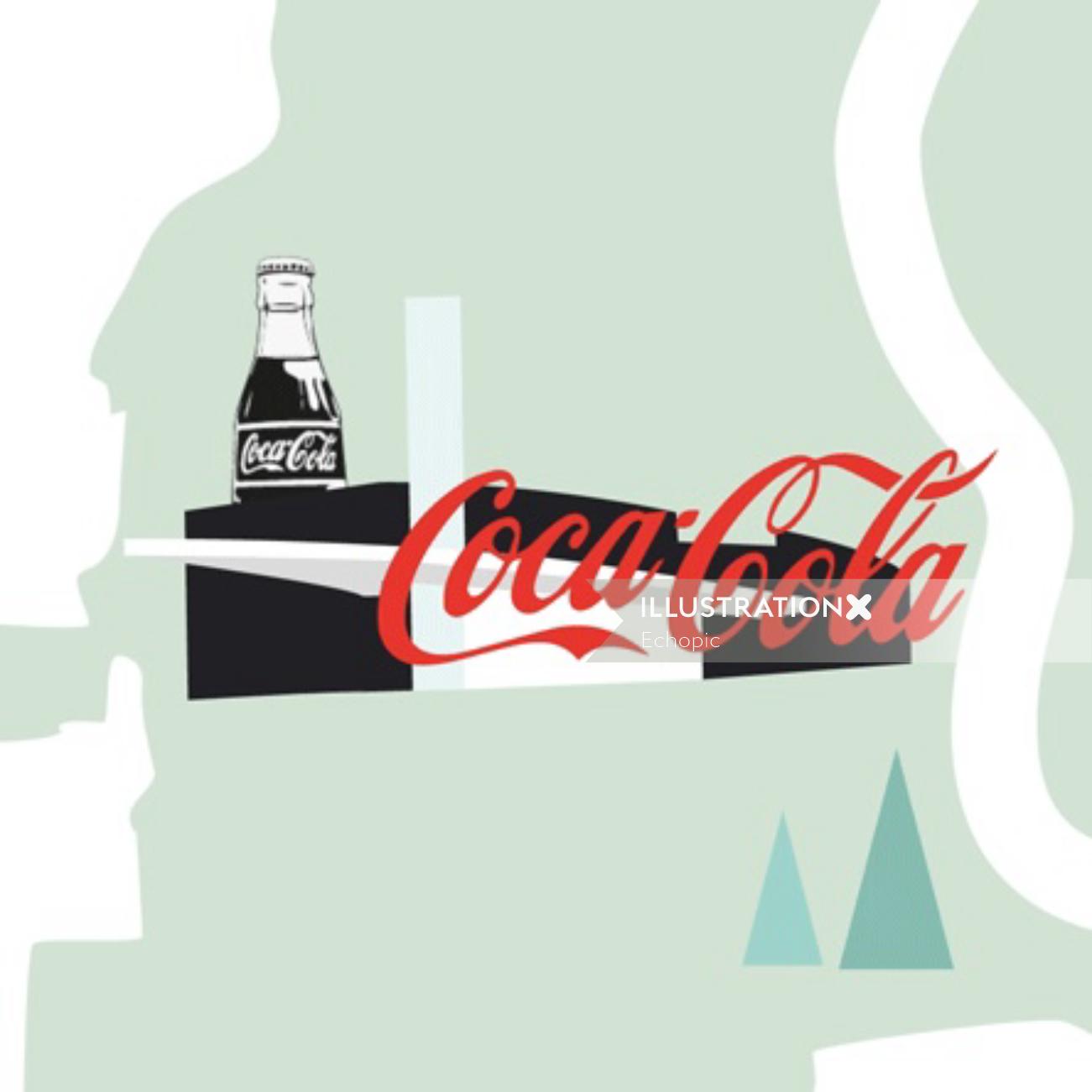 Ilustração Food &amp; Drink Cocacola