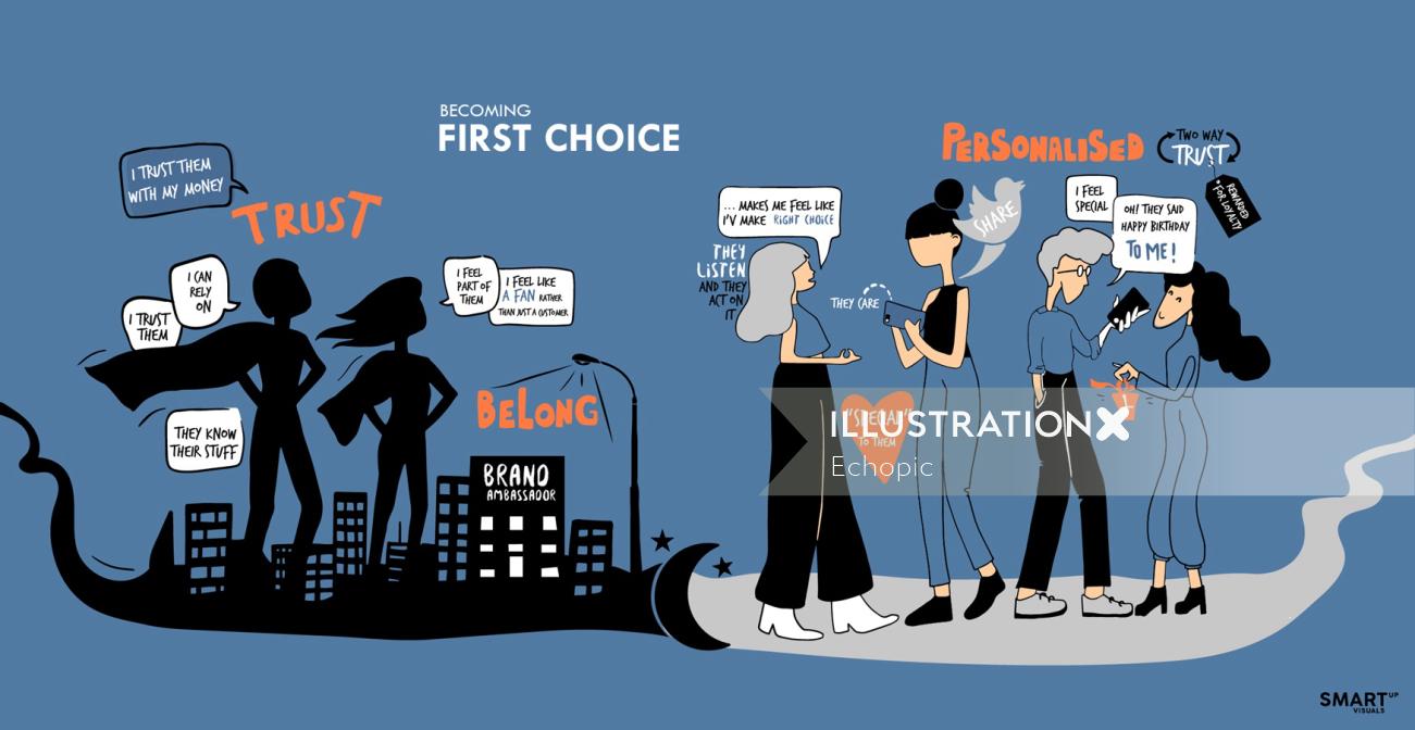 Graphic illustration of First Choice
