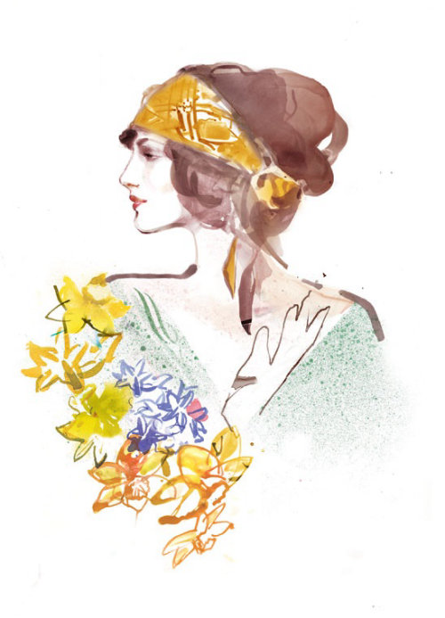 Illustration de beauté par Elena Viltovskaia