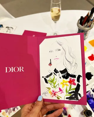 Dior commissioned Elise to create live art