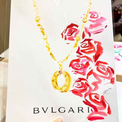 Jewellery painting of Bulgari chain