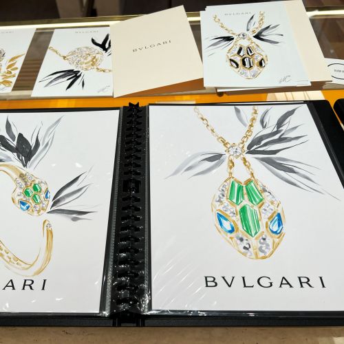 Drawing of Bulgari gold tour