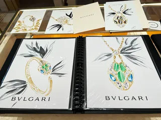 Drawing of Bulgari gold tour