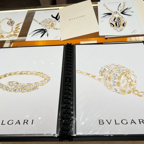 Bulgari gold range watercolor painting