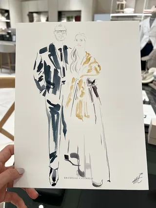 Brunello Cucinelli guest exclusive live drawing session