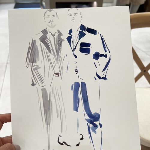 Fashion VIP live sketch