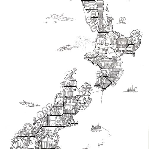 Ellie Compton Maps Illustrator from New Zealand