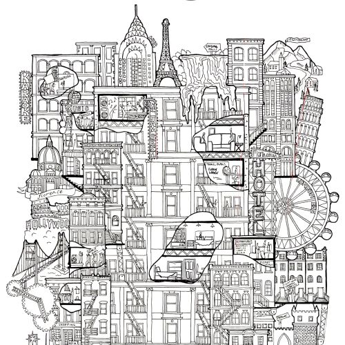Ellie Compton Livro para colorir Illustrator from New Zealand