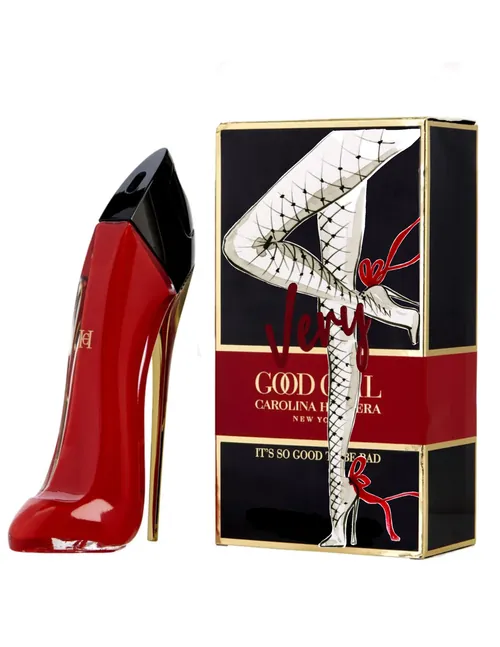Good Girl perfume bottle shaped like a red stiletto heel by Elly Azizian