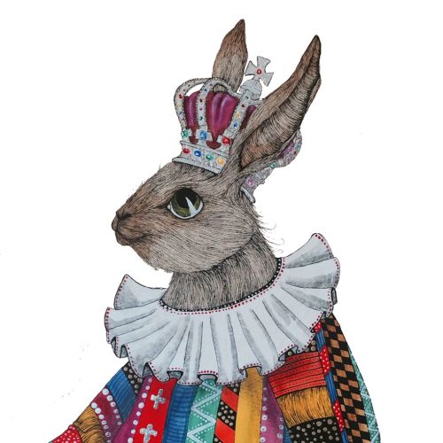 An illustration of rabbit head