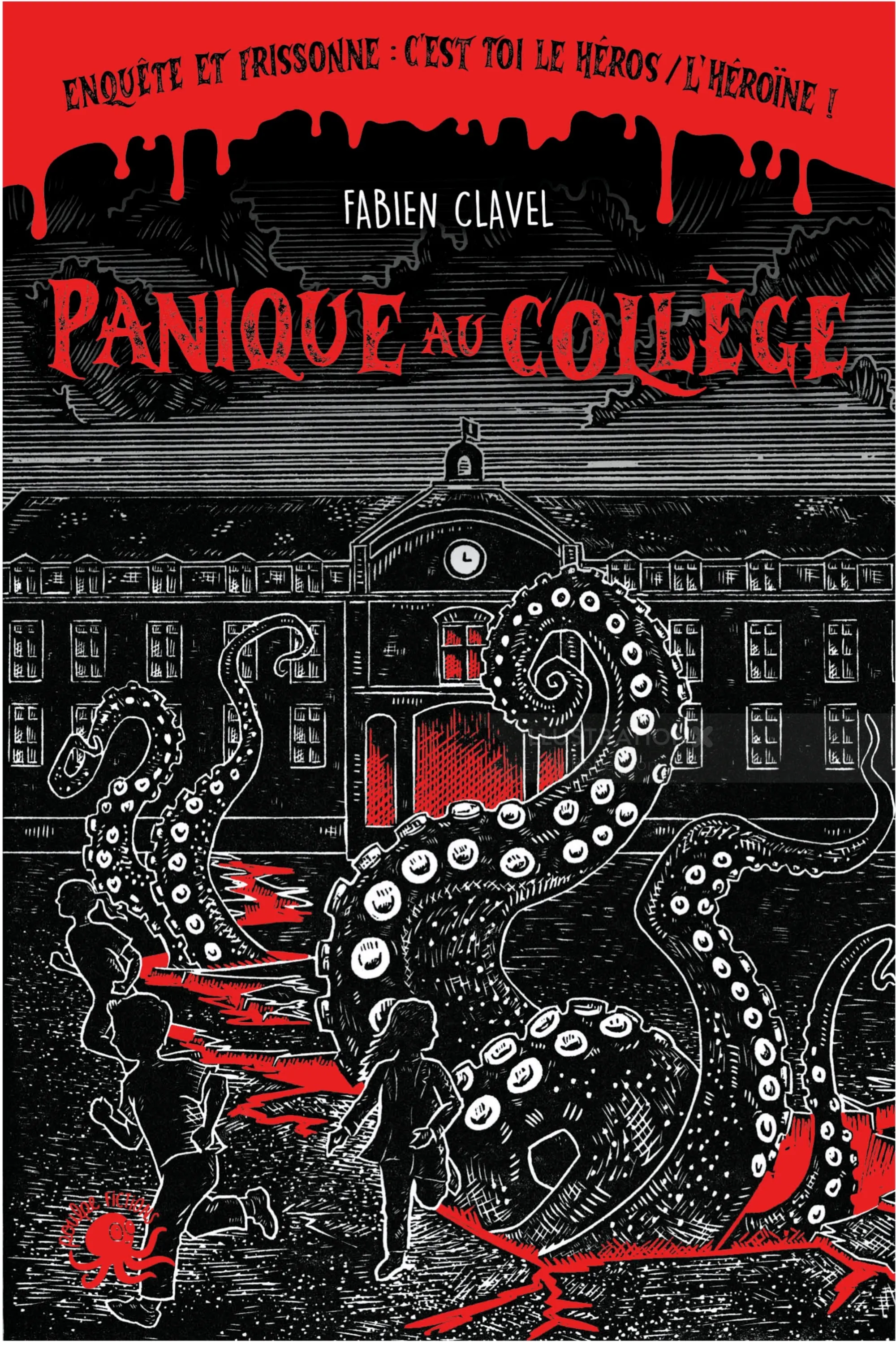 Emily Robertsons Illustration eines tentakelbewehrten Wesens auf einem französischen Buchcover