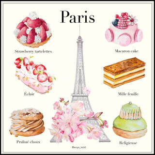 巴黎最受欢迎的甜点当代艺术
