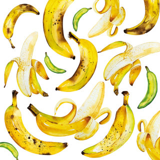 Diseño de patrón de plátano