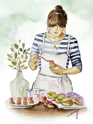 The Choux girl illustration