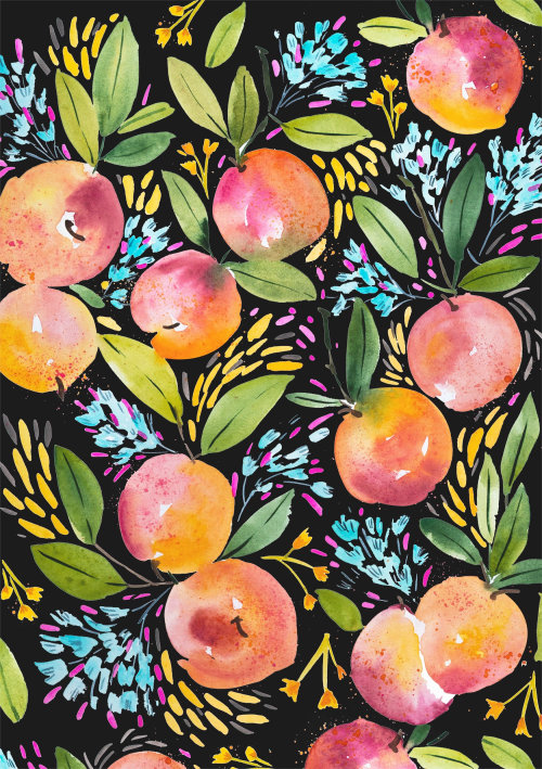 Peach Pattern design