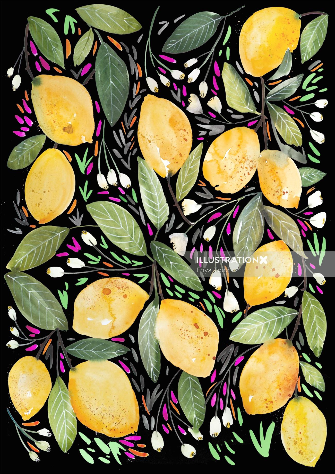 Pattern design of Lemon