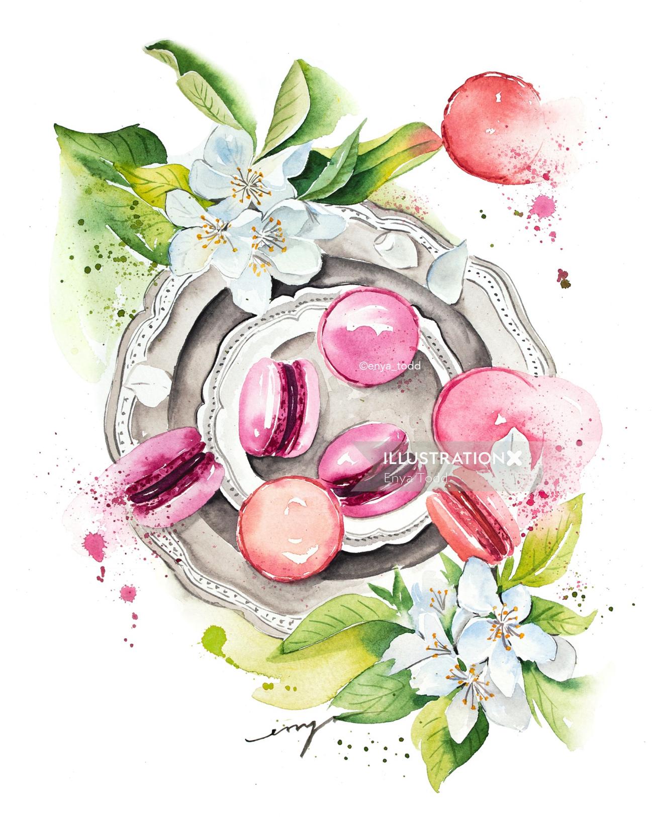 Macarons illustration
