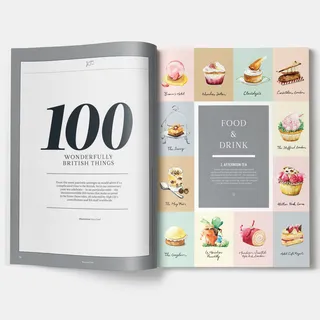 Illustrated the best afternoon tea in British airways inflight magazine