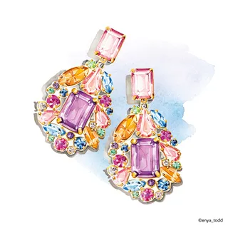 J crew earrings illustration