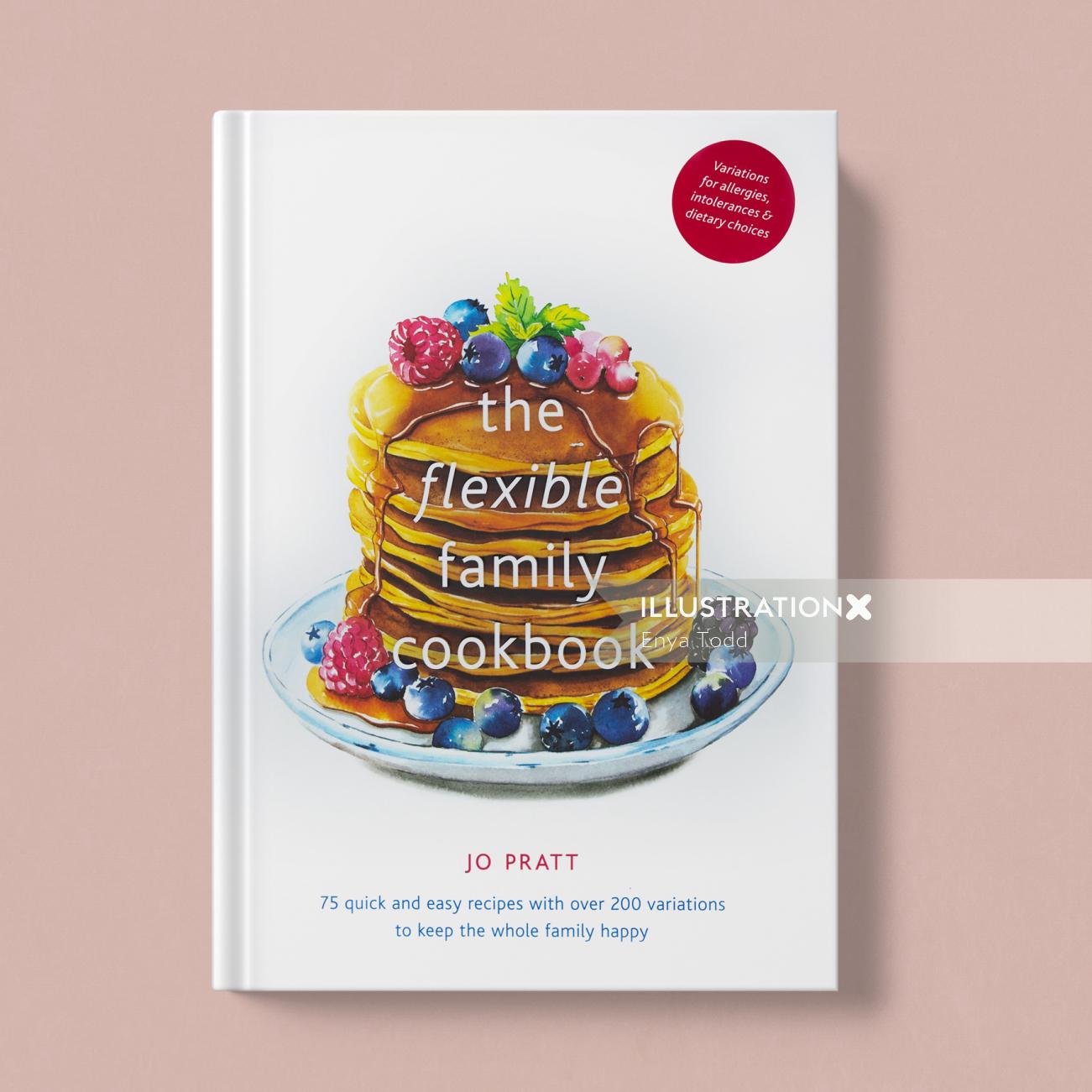The flexible family cookbook cover art
