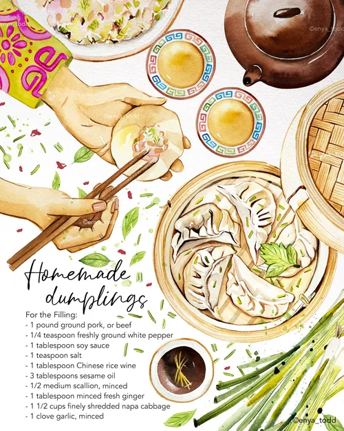 Chinese food painting