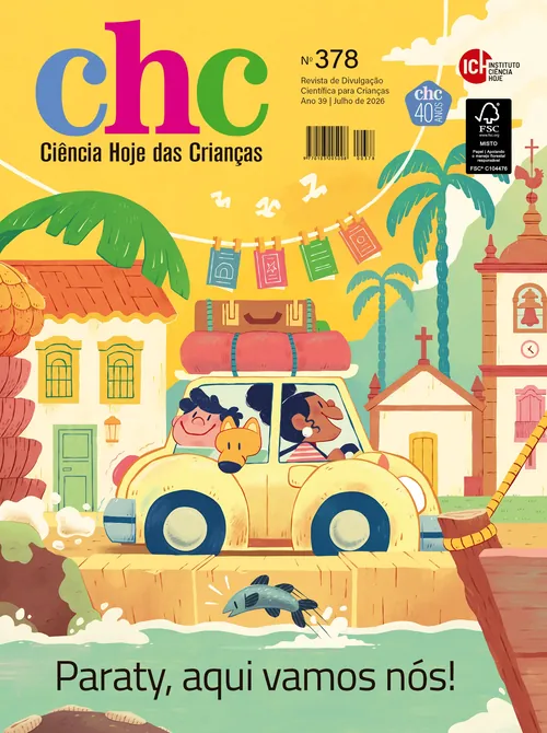 Ciência Hoje das Crianças cover illustrated by Evandro Marenda, featuring Paraty