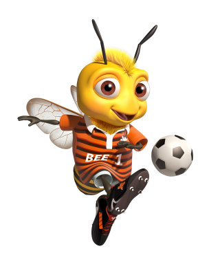 personaje gráfico de abeja
