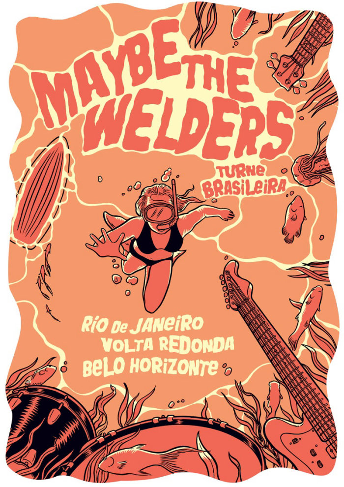 gigposter for brazil tour of maybe the welders