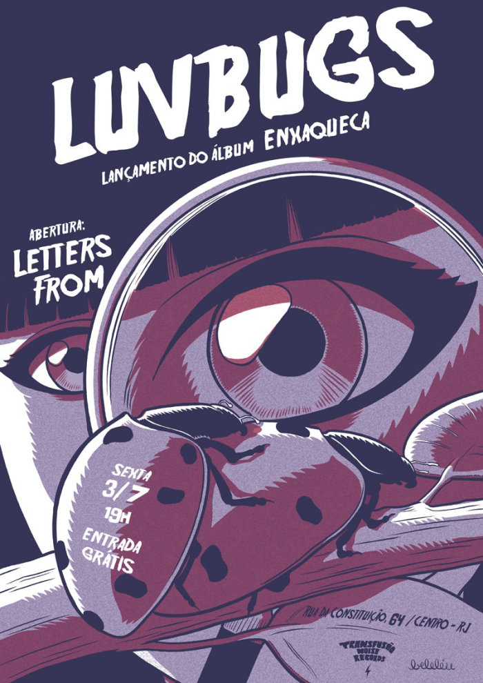 gig poster for band luvbugs
