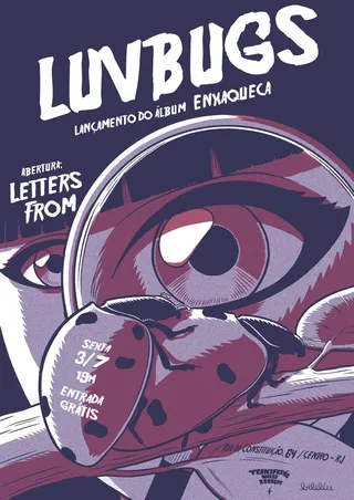 Luvbugs band gig poster