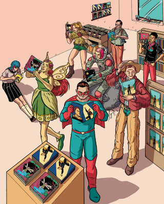 Superhero kids comics for E.Leclerc