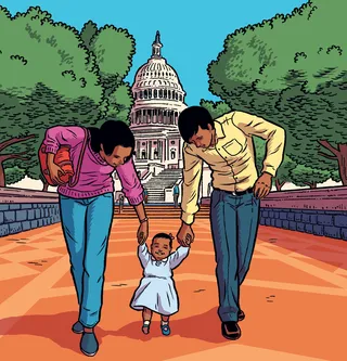 Family illustration for "Remarkable Contributors" book