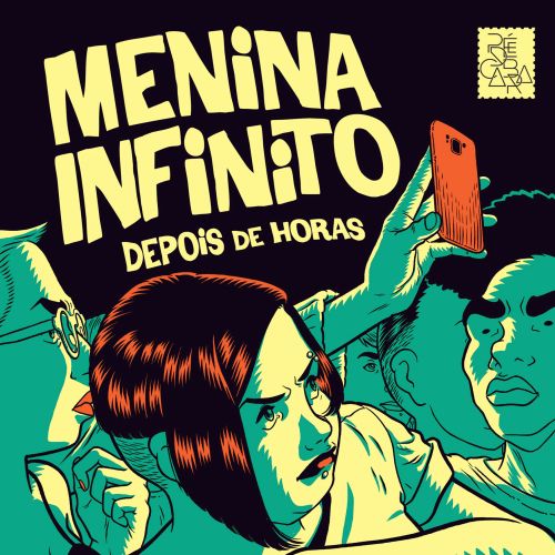 Cover design of the book "Menina Infinito"