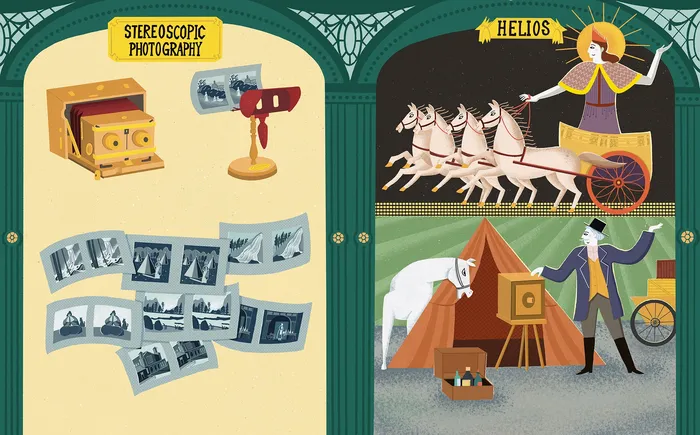 Stereoscopic Photographer and Helios history for picture book