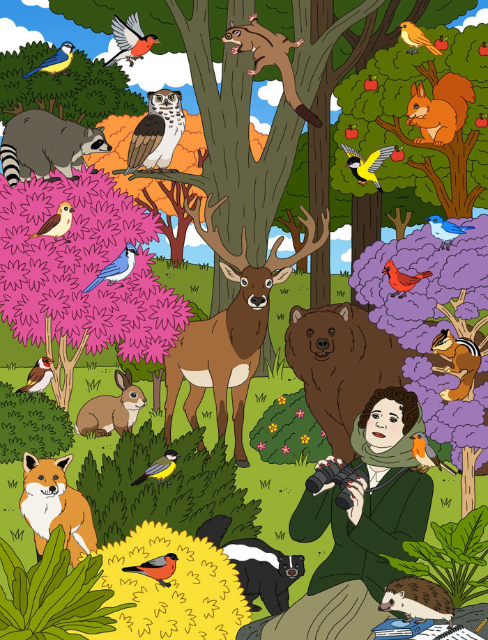 An Illustration For Conservationist Rachel Carson