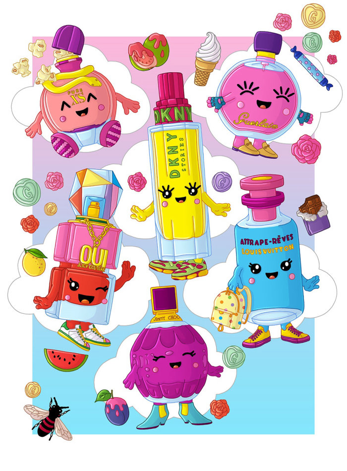 Poster collage of Sugar Rush Glamour Magazine