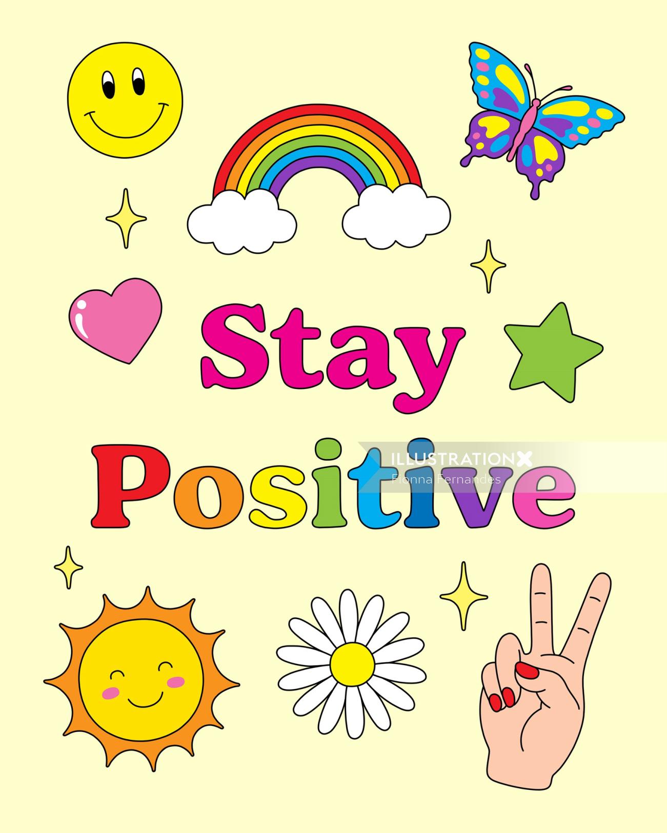 Stay Positive Symbol