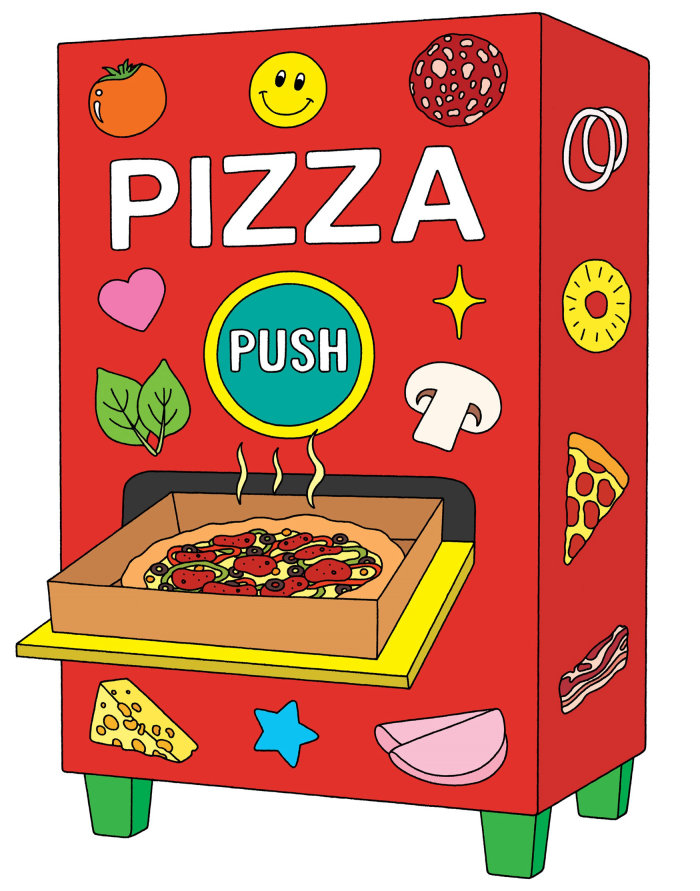 Pizza vending machine article