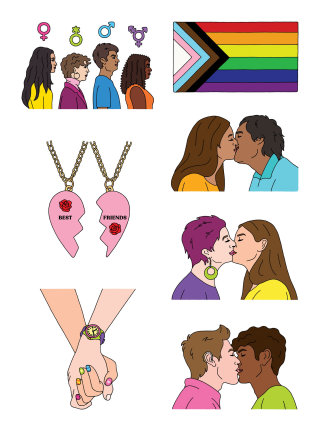 Ilustración de icono para el libro Educación sexual: una guía para la vida