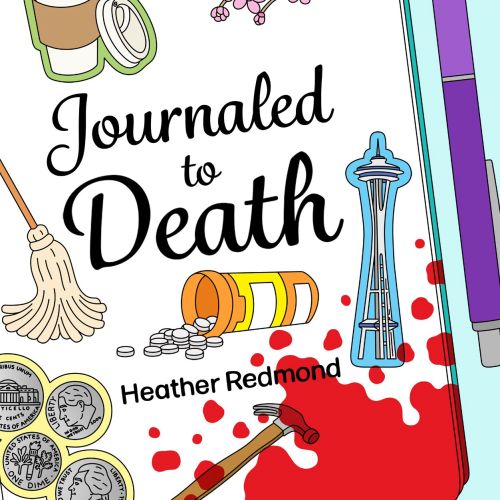 Playful book cover of 'Journaled to Death'