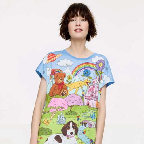 Bold dreamland print for Peter Alexander's festival collection