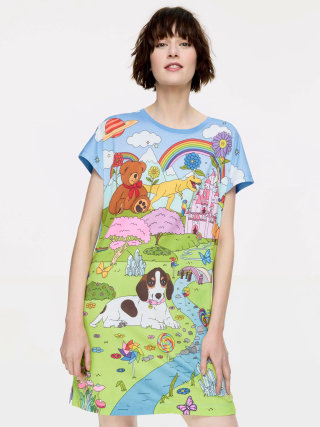 Bold dreamland print for Peter Alexander's festival collection